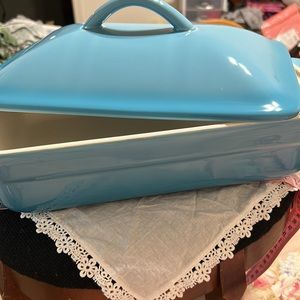 Beautiful Brand New Turquoise Rectangle Bakeware.